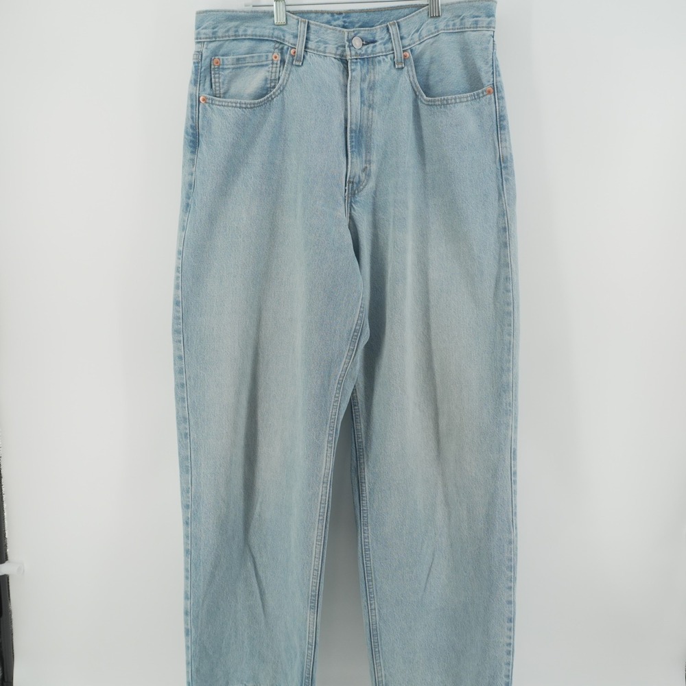 Levi's 578 Relaxed Taper Jeans Mens W34 L32 Light Wash BAGGY Denim High Rise